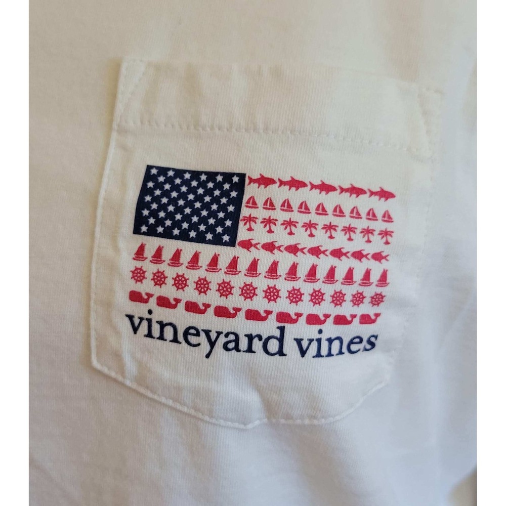 Vineyard Vines Coastal USA Flag Long Sleeve - Picture 6 of 6